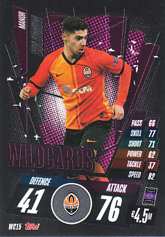 Manor Solomon Shakhtar Donetsk 2020/21 Topps Match Attax CL Wildcards #WC15